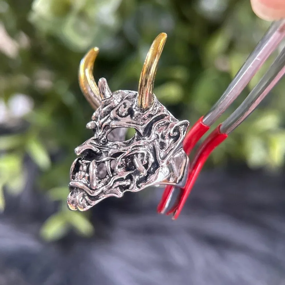 Yellow Horn Demon Ring‎